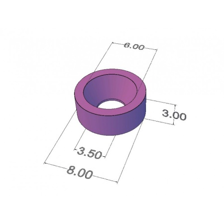 Magnes Neodymowy 8X(6x3,5)X3 - N38